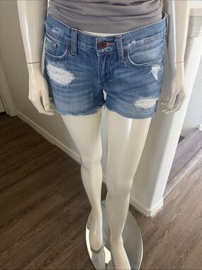 Lucky Brand Light Blue Distressed Denim Shorts